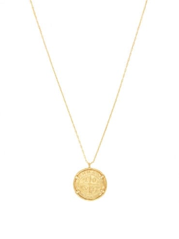 Collier médaille ancienne Love