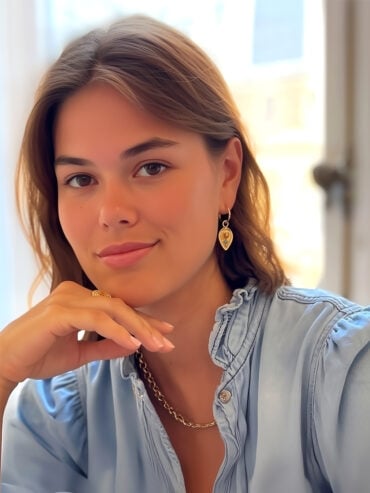 Boucles dorées et turquoise maha