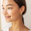 Boucles gouttes ELOISE plaque or