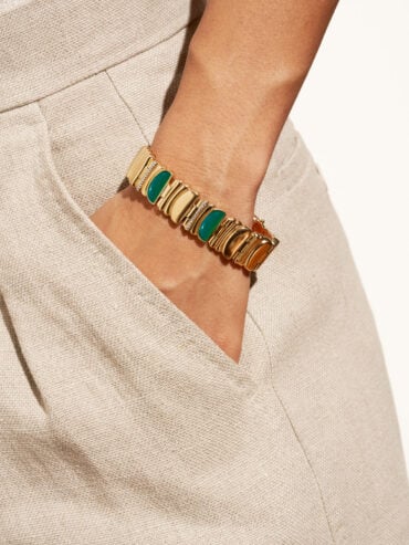 Bracelet seema onyx vert femme