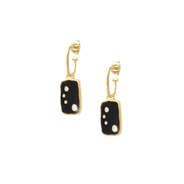 Boucles d'oreilles Nova dorées à l'or fin