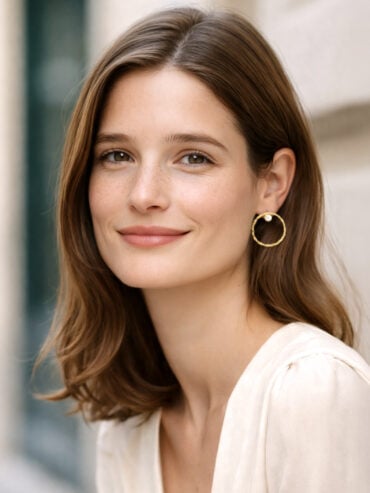 Boucles d'oreilles torsadées dorées angela - femme