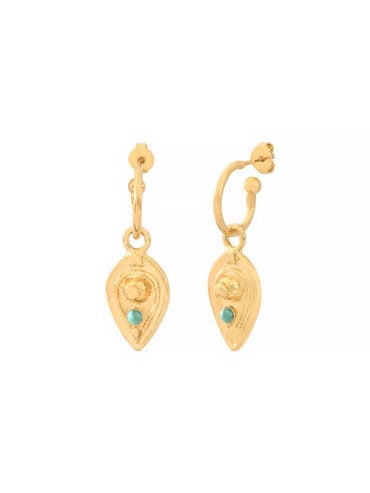 Boucles d'oreilles Gouttes turquoise Maha