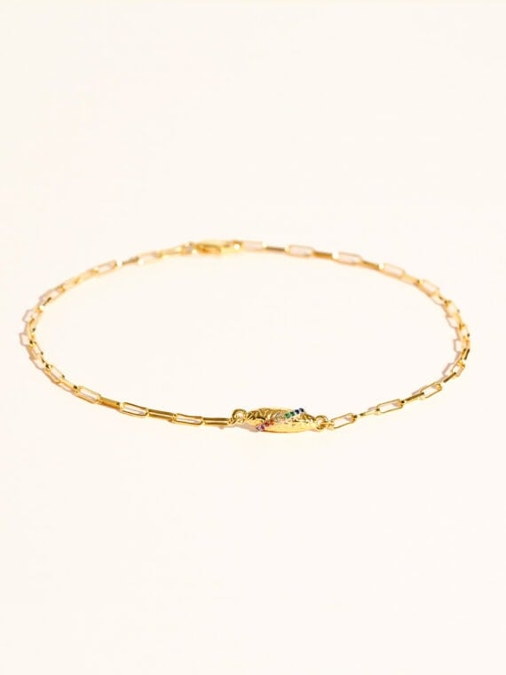 Bracelet de cheville rheya arc en ciel ETE