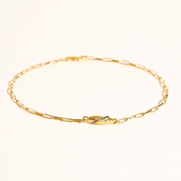 Bracelet de cheville rheya arc en ciel ETE