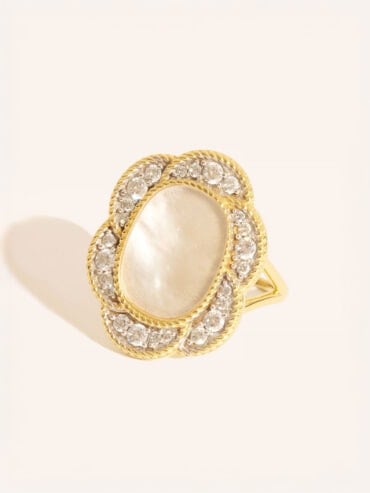 Bague Esmée nacre naturelle - Bijou fantaisie fleur