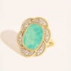 Bague Esmée turquoise naturelle - Bijou fantaisie fleur