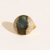 Bague ronde Vertige labradorite - Bijou en pierre naturelle