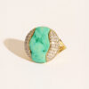 Bague ronde Vertige turquoise - Bijou en pierre naturelle