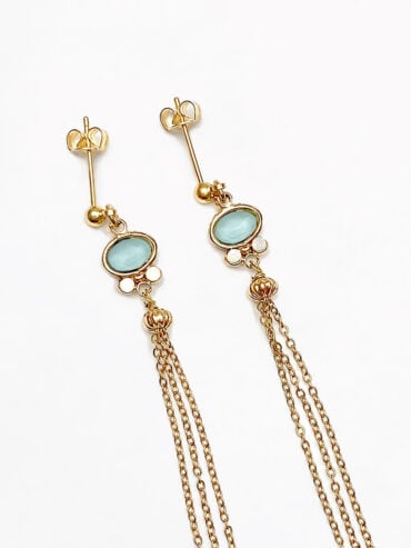 Boucles d'oreilles Marianna Bleu Azur