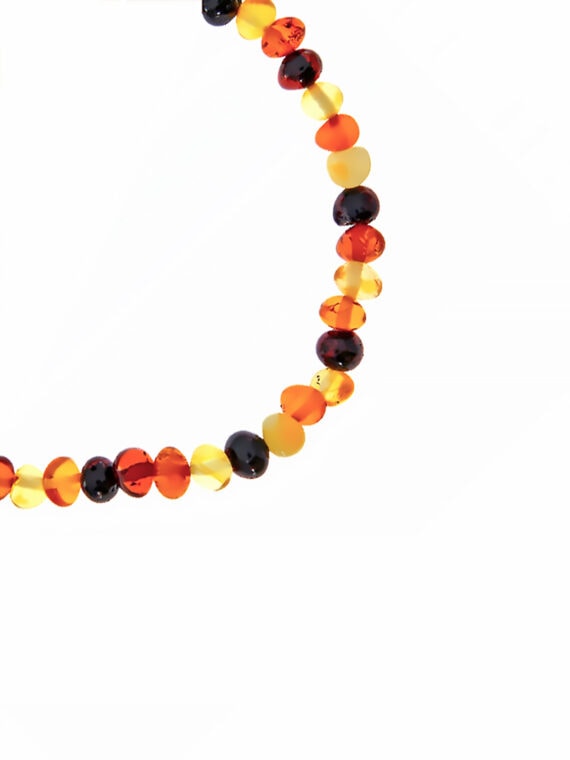 Bracelet ambre bohème - bracelet élastique zoom