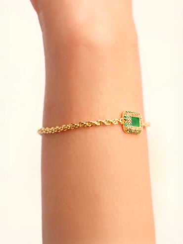 Bracelet Karma Onyx vert