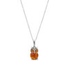 Collier hibou d'ambre