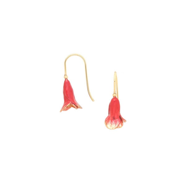 boucles d'oreilles fleur clochette grenade Betty