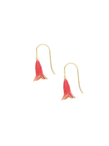 Boucles d'oreilles fleur clochette grenade Betty