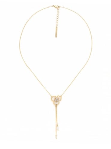Collier fleur pampilles Lisette