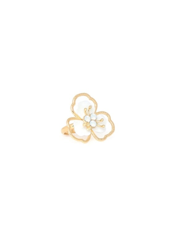 Bague fleur nacre lisette