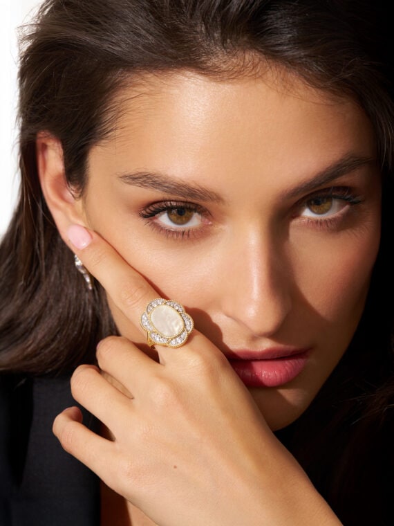 Bague Esmée nacre naturelle - Bijou fantaisie fleur