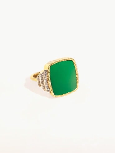 Bague Kara onyx vert