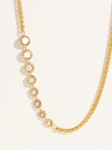 Collier asymétrique Rive d'or Nacre