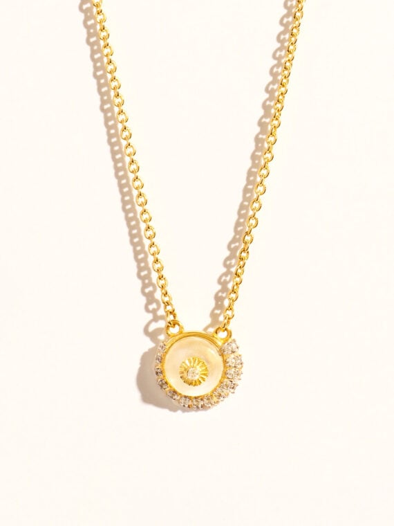 Collier coquillage nacre soleil sauvage