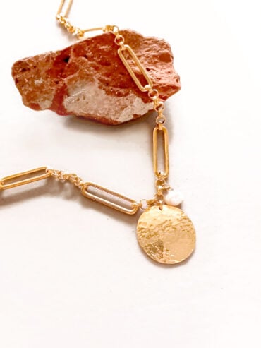 Collier Mailles Bonnie - collier été femme doré à l'or fin