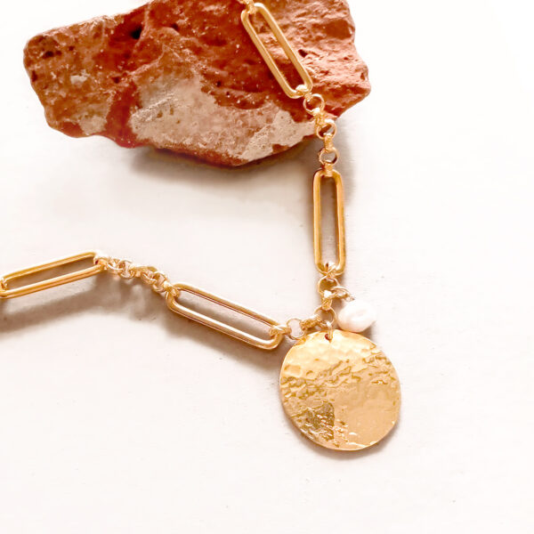 Collier Mailles Bonnie - collier été femme doré à l'or fin