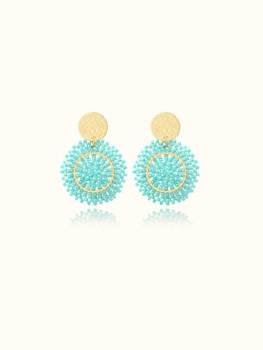 Boucles d'oreilles baby espagnola crystalline - bleu