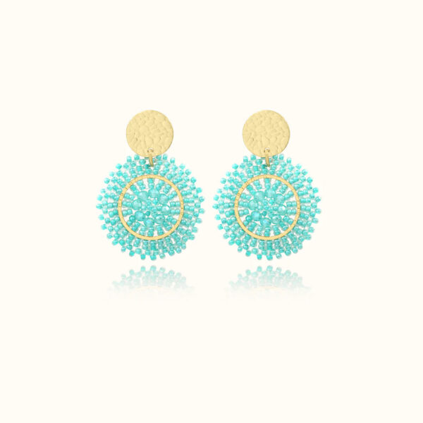 Boucles d'oreilles baby espagnola crystalline - bleu