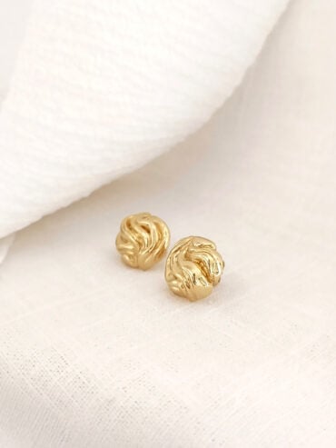 boucles d'oreilles beverly - puces d'oreilles dorées