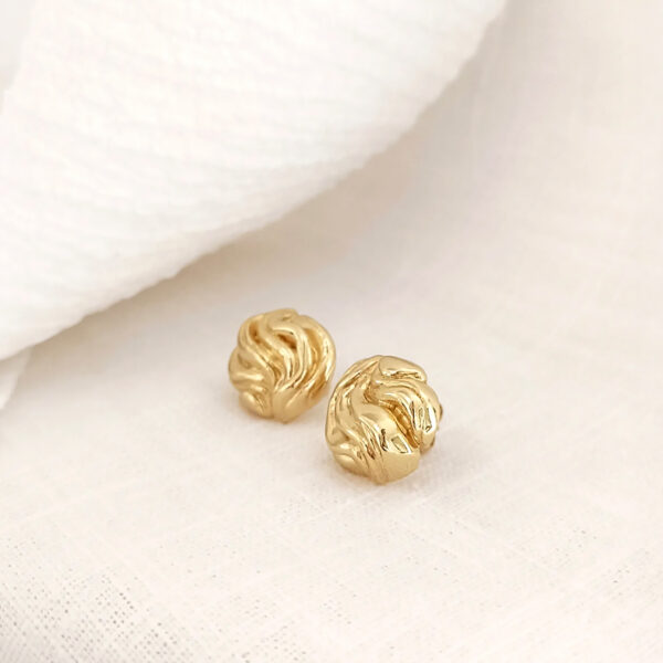 boucles d'oreilles beverly - puces d'oreilles dorées