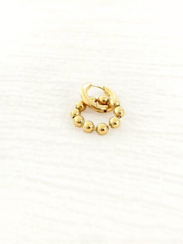 Mono boucle BUBBLE dorée