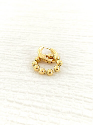 mono boucle bubble - petites boucles dorées