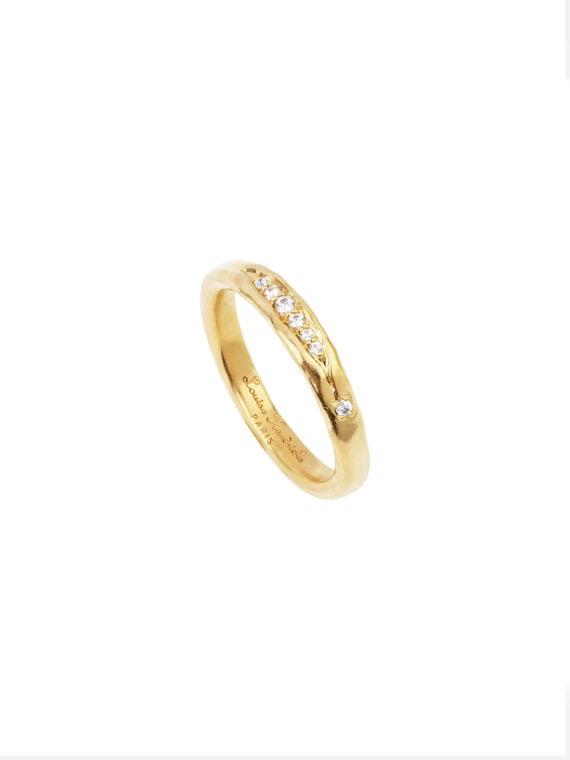 Bague fine Sissi dorée à l'or fin