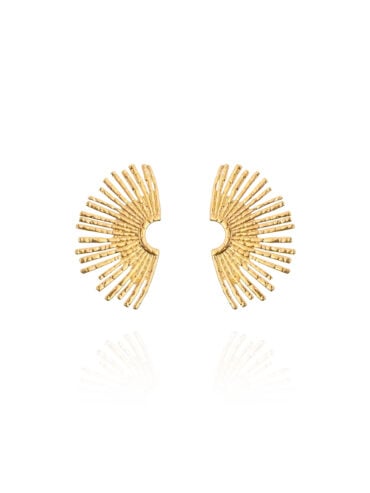 Boucles d'oreilles solaia presentation en acier inoxydable
