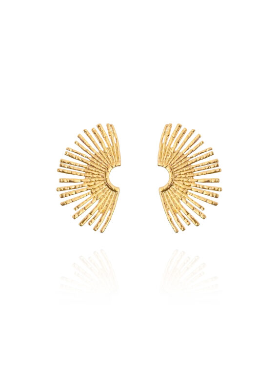Boucles d'oreilles solaia presentation en acier inoxydable