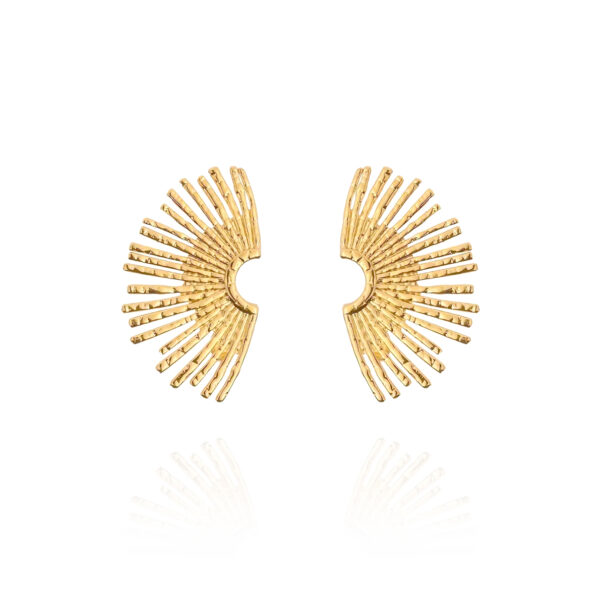 Boucles d'oreilles solaia presentation en acier inoxydable