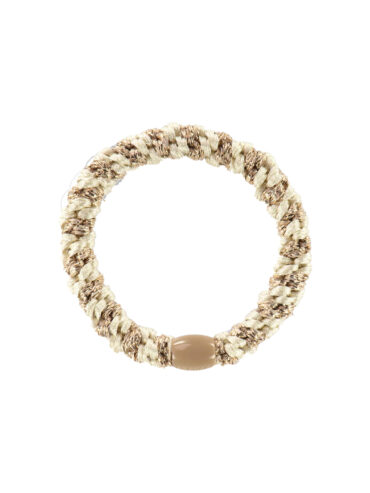 Elastique bracelet kknekki Beige Poudré Glitter - Beige et ivoire