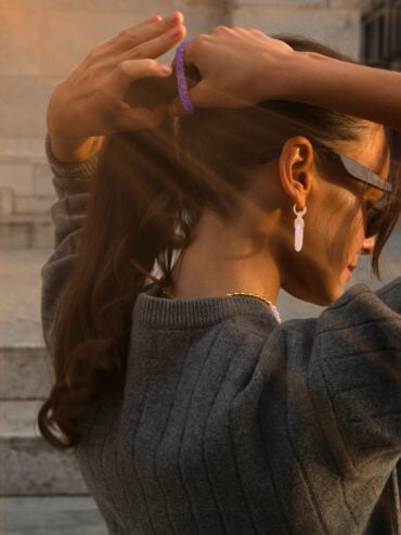 Elastique bracelet Kknekki Lilas Glitter