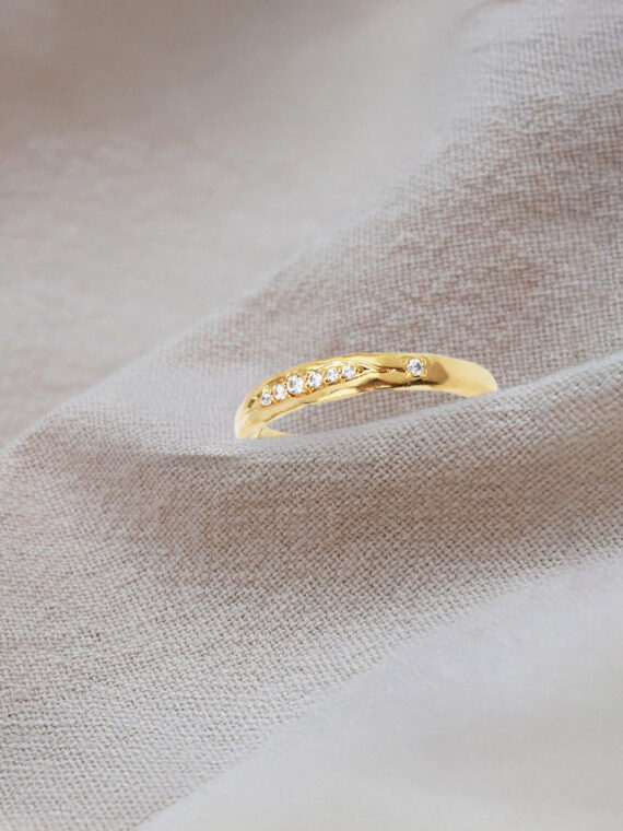 Bague fine Sissi dorée à l'or fin