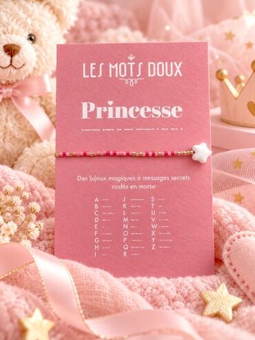 Bracelet enfant Princesse - rose