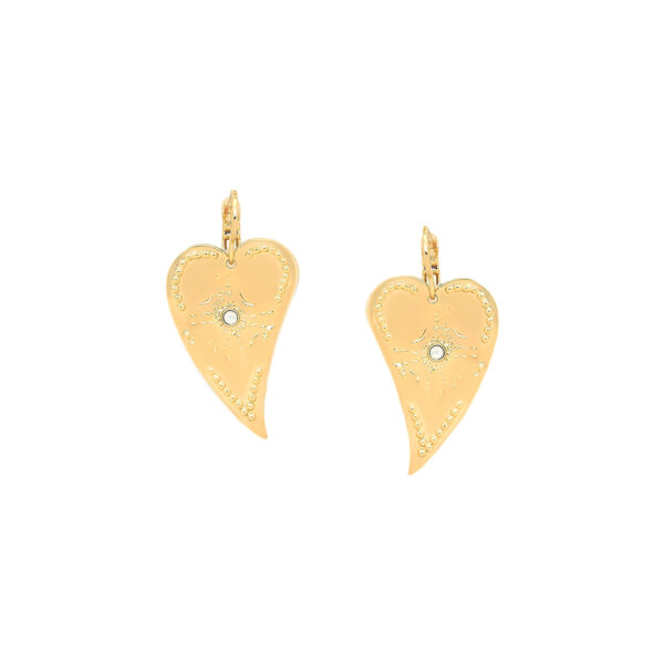 Boucles d'oreilles grand cœur NORA