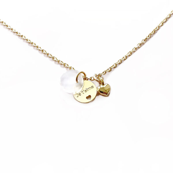 Collier médaille mon bijou secret - je t'aime