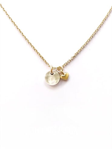 Collier médaille Je t'aime