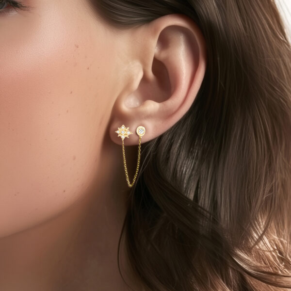 Mono boucle rio plaque or femme