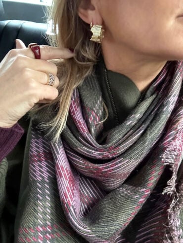 Boucles d'oreilles dorées strass Séquoia