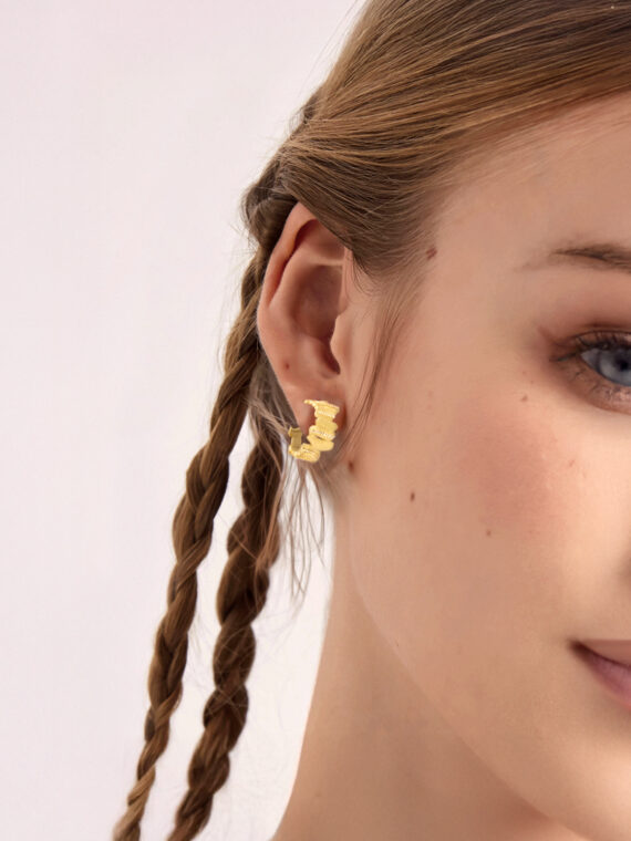 Boucles d'oreilles dorées