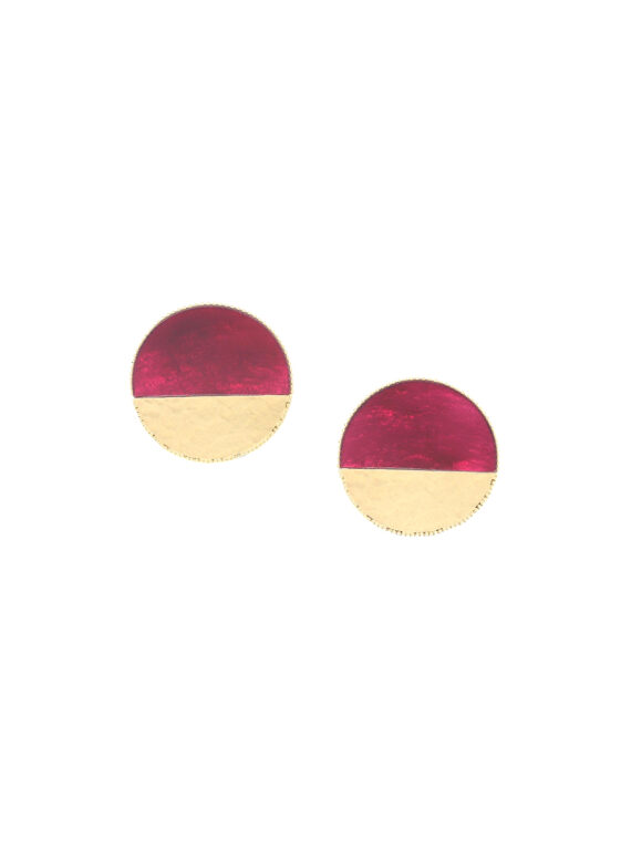 Boucles d'oreilles disques soleil Marly