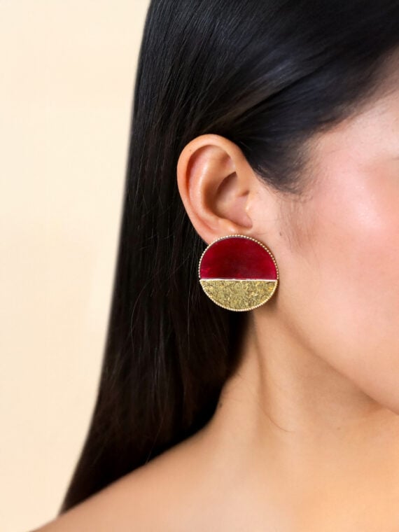 Boucles d'oreilles disques soleil Marly