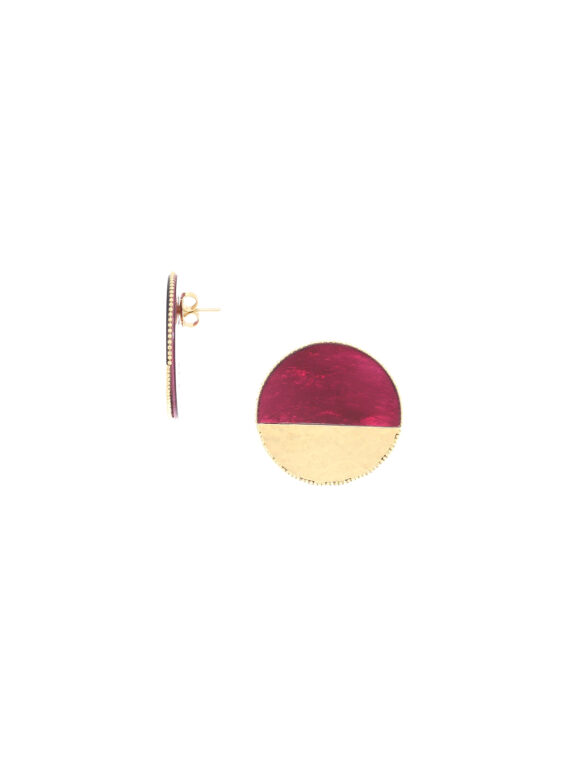 Boucles d'oreilles disques soleil Marly